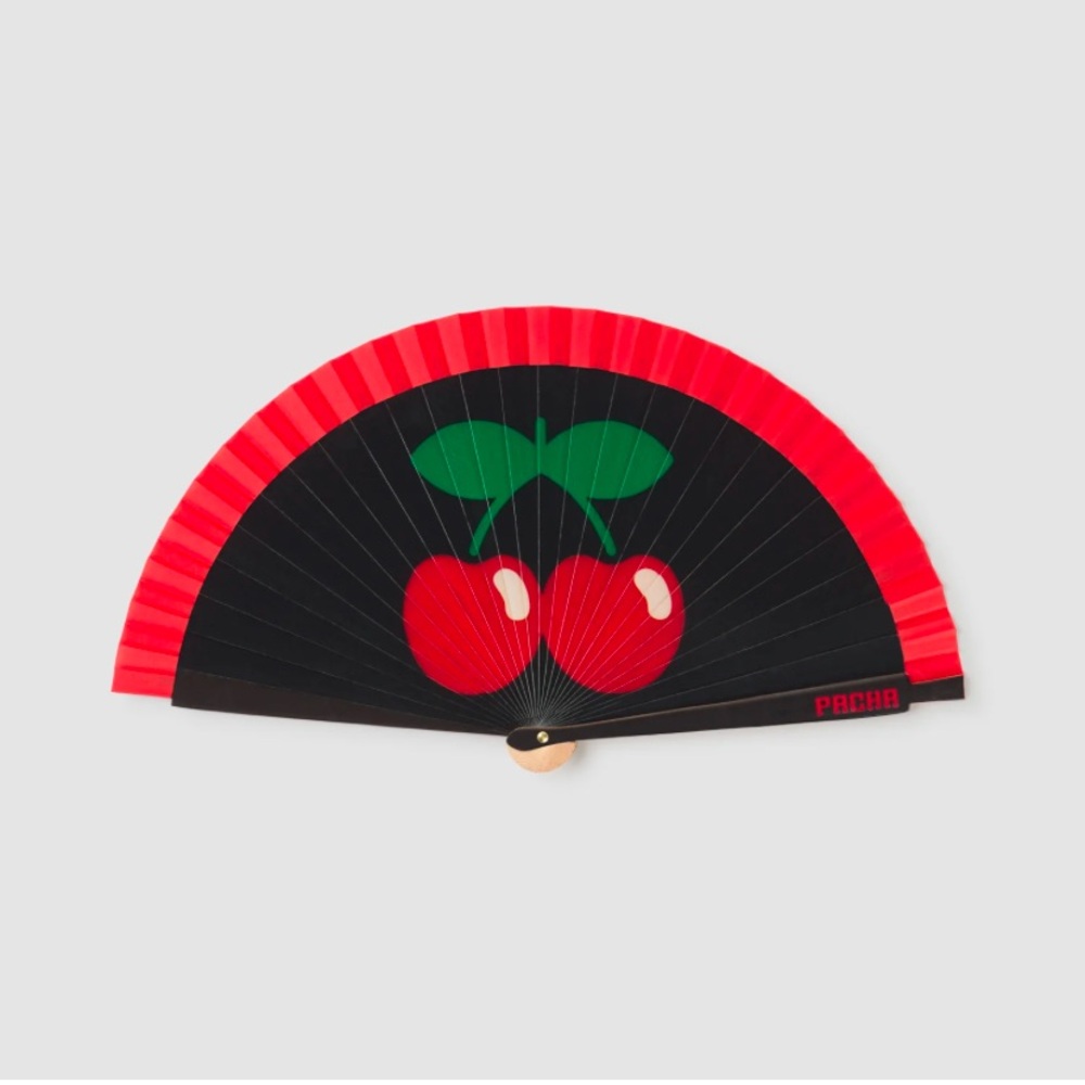 NIB PACHA Ibiza wood fan